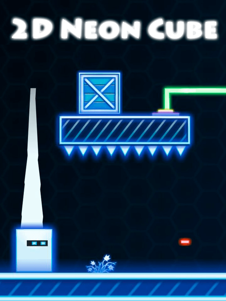 2D Neon Cube